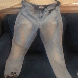 William Rast Blue Ankle Cropped Jeans